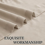 RYB HOME Linen Sheer Curtains 90 inches Long 2 Panels Set, Natural Lightweight - Image 5