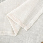 LAMIT 95 Inches Long Cream Linen Curtains - Image 9