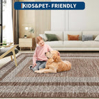 GarveeHome Washable Rug 5x7 Modern Bordered Rug - Image 6