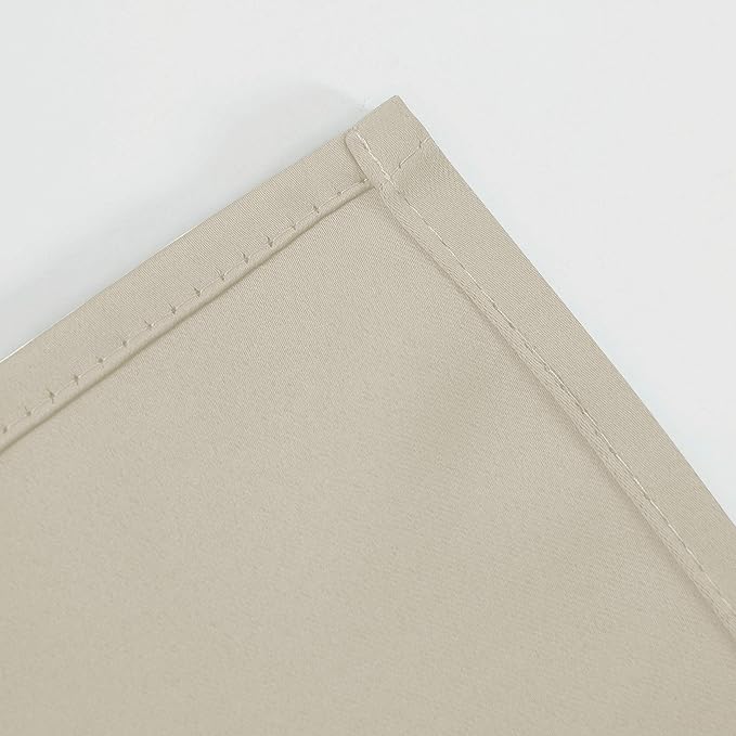 LEMOMO Light Beige Thermal Blackout Curtains/42 x 95 Inch/Set of 2 Panels Room - Image 8