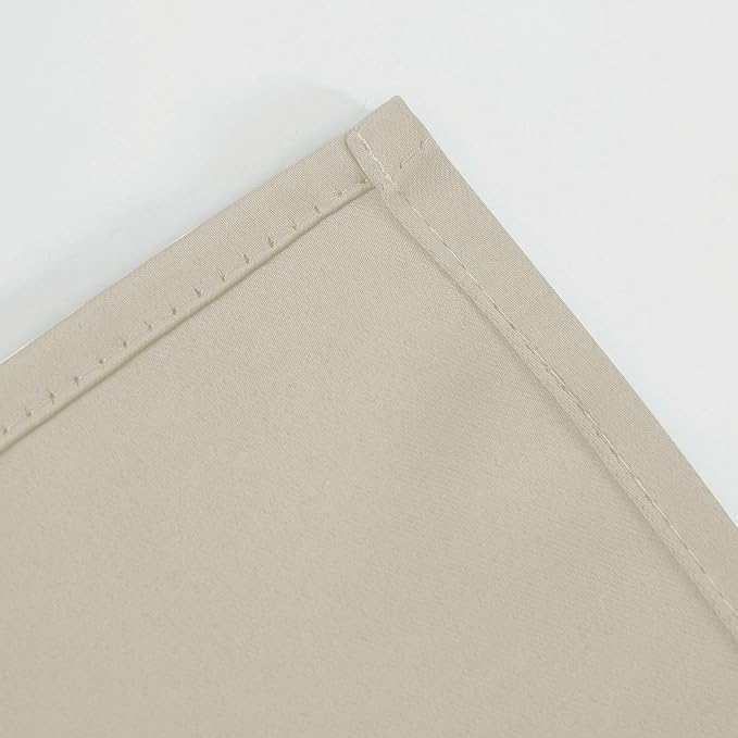 LEMOMO Light Beige Thermal Blackout Curtains/42 x 63 Inch/Set of 2 Panels Room - Image 8