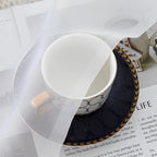 Aiyufeng 2 Piece White Sheer Curtains 63 Inch Length, Light Filtering Kitchen - Image 5
