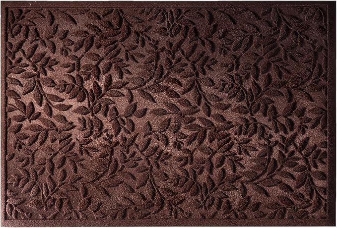 Coffee Brown Leaves Outdoor Indoor Entrance Door mat, Absorbent Durable Heavy - Image 8