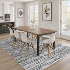 Nakagishi Bedroom Rug Area Rugs 4x6: Washable Boho Neutral Farmhouse Stain - Image 7