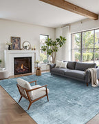 Latte&Fog 6x9 Area Rugs for Living Room Bedroom, Boho Non Slip Low Pile Carpet - Image 3
