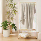 Bedsure Beige Knit Throw Blanket - Image 8