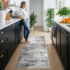 2x6 Abstract Kitchen Runner Rug by HYHAOYUNLAI