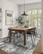 Latte&Fog 5x7 Area Rugs for Living Room Bedroom, Boho Non Slip Low Pile Carpet - Image 4