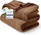 Bedsure GentleSoft Fleece Bed Blankets Full Size Orange by BEDSURE