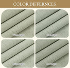 RYB HOME 100% Blackout Sage Green Linen Curtains, Extra Long Light & Heat - Image 5
