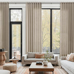 Cobblestone Linen Curtains for Living Room 126 Inches Long Light Filtering Semi by Nanspring