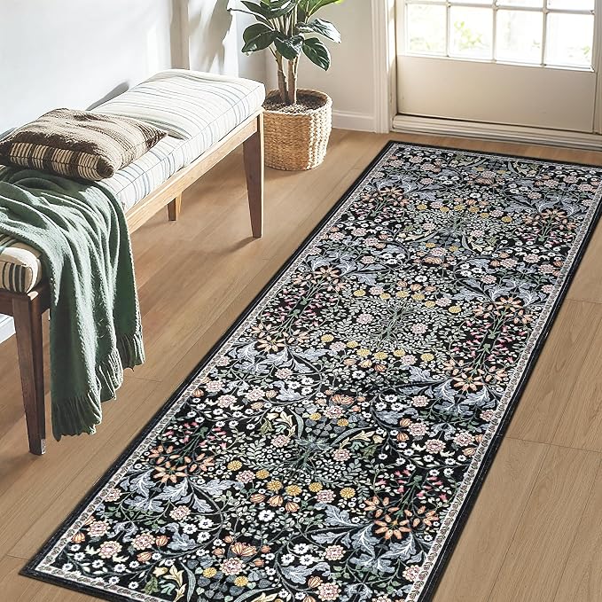 Runner Rug for Entryway: 2x6 Kitchen Rugs Non Slip Washable Ultra-Thin Soft - Image 3