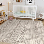 Nakagishi 8x10 Area Rugs Living Room: Washable Boho Large Neutral Soft - Image 8