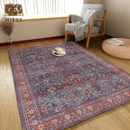Washable Area Rug 8' x 10' Vintage Traditional Persian Mat - Image 4