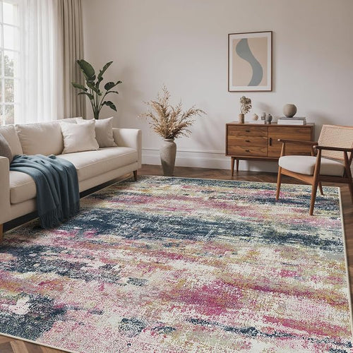 Area Rugs 8x10 for Living Room Bedroom, Modern Abstract Machine Washable Rug by BEIMO