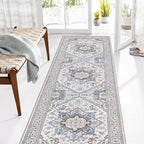 OPPODREAM Soft Entryway Rug 2x8, 2x8 Rug Runner, Neutral Washable Hallways by OPPODREAM