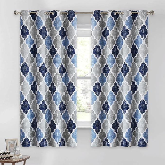 Beauoop 100% Blackout Curtains 63 Inches Long 2 Panels by Beauoop