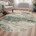 BEIMO Round Rugs 6FT for Living Room Bedroom, Modern Abstract Machine Washable by BEIMO