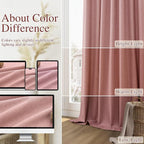 Guken 100% Blackout Curtains 102 Inch Length 2 Panels Set - Image 7