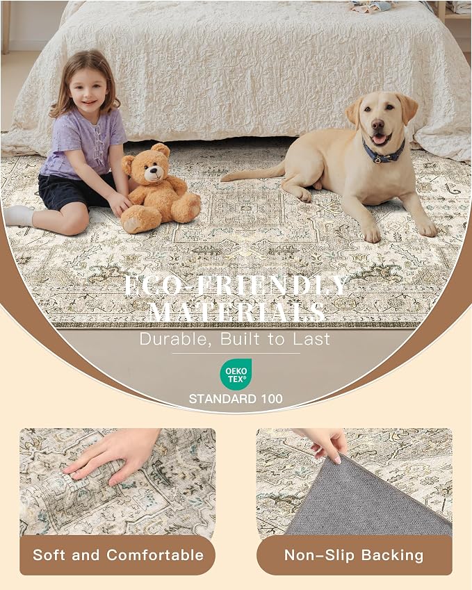 Madane Runner Rugs for Hallway 2x12 Extra Long Washable Non-Slip Hallway Runner - Image 6