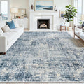 9x12 Area Rugs for Living Room Washable Rug: Anti-Skid Abstract Modern Living by Crority
