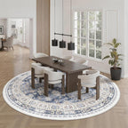 zesthome 8ft Round Rugs for Living Room, Non-Slip Washable Round Area Rugs - Image 9