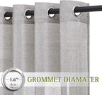 NICETOWN Sheer Curtains Open Linen Blend - Image 2