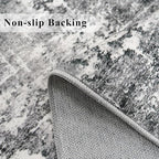 Washable 2x5 Kitchen Area Rug: Non-Slip Abstract Water-Resistant Entryway Rug - Image 3