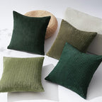Topfinel Couch Throw Pillows Covers 18x18 Inch Set of 4, Olive Emerald Green - Image 6