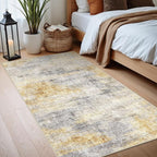 2x4 Washable Entryway Runner Rug: Abstract Small Area Rug Soft Non Slip Door Mat - Image 7