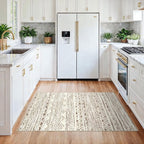 3x4 Washable Entryway Area Rug: Moroccan Small Runner Rug - Image 2