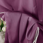 Aiyufeng Plum Purple Sheer Curtains 84 Inches Long 2 Panels, Solid Voile Top - Image 5