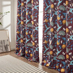 Topfinel Rust Boho Floral Curtains 90 Inches Long 2 Panels Unique Luxury - Image 7