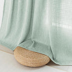 MYSKY HOME 95 Inch Curtains Farmhouse Light Filtering Privacy Curtain Drapes - Image 5