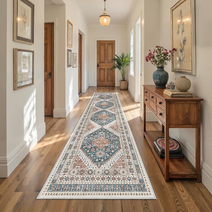 Kitchen Runner Rug Non Slip Washable 2.5x10, Soft Ultra-Thin Entryway Rug - Image 5