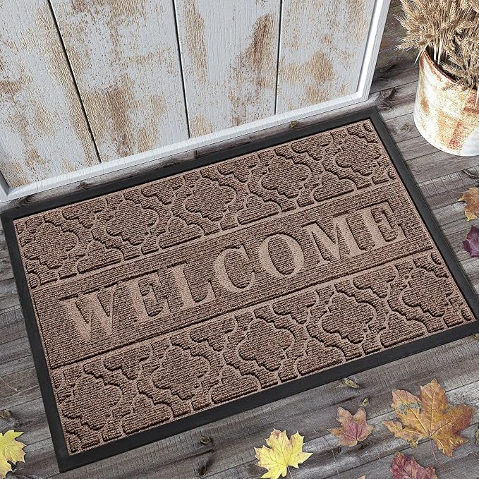 Yimobra Welcome Mat Outdoor Indoor 29.5x17, All-Weather Waterproof Outdoor Mats by Yimobra