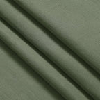 Olive Green Linen Curtains 60 Inch Length 2 Panel Set Back Tab Rod Pocket Semi - Image 7