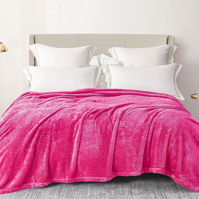 Exclusivo Mezcla Plush Fuzzy Fleece Bed Blanket King Size, Super Soft, Fluffy by ExclusivoMezcla