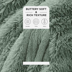 Bedsure GentleSoft Fluffy Sage Green Throw Blanket, Sage Green Decor - Image 3