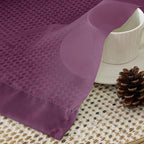 Aiyufeng Plum Purple Sheer Curtains 84 Inches Long 2 Panels, Solid Voile Top - Image 7