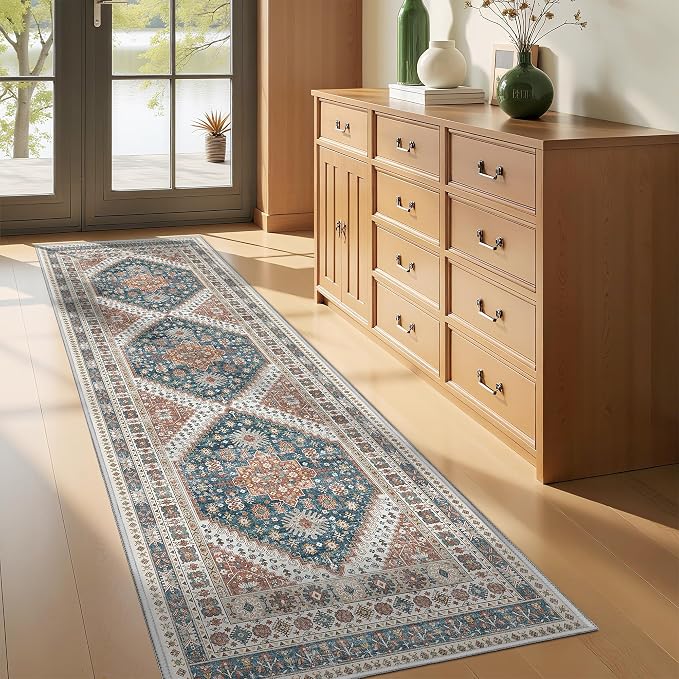 Kitchen Runner Rug Non Slip Washable 2.5x8, Soft Low Pile Entryway Rug Runners - Image 5