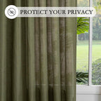 MYSKY HOME Living Room Curtains 90 Inches Long Farmhouse Light Filtering - Image 6