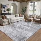 PureCozy 5x7 Grey Area Rug Washable Non Slip Modern Abstract Living Room Carpet by PureCozy