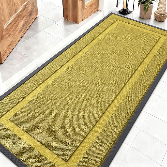 OLANLY Front Door Mat Indoor Outdoor Entrance, Waterproof All-Season, by OLANLY