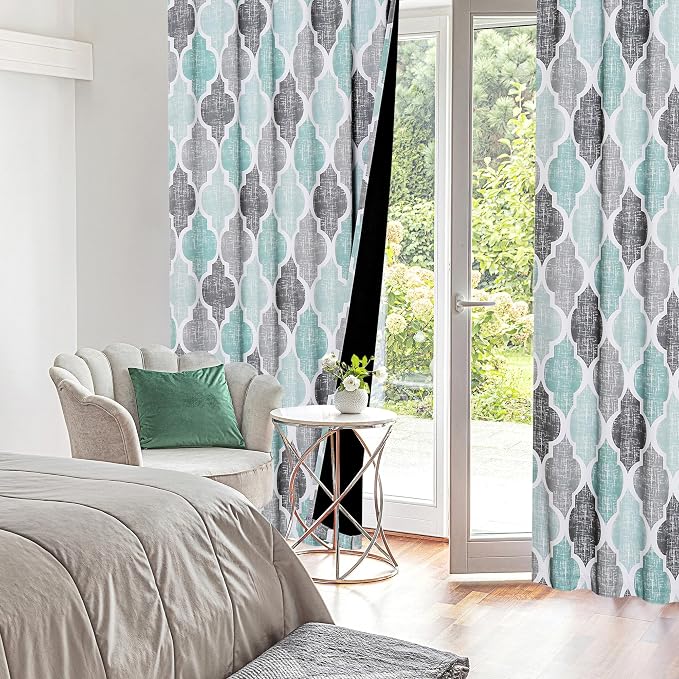 Beauoop 100% Blackout Curtains 63 Inches Long 2 Panels - Image 7
