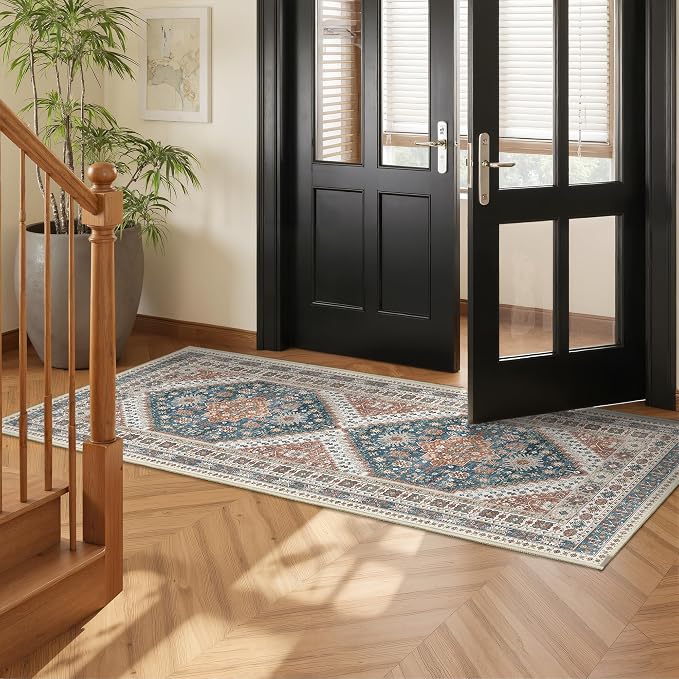 Runner Rug 2x6, Ultra-Thin Entryway Rug Non Slip Washable Rugs - Image 3