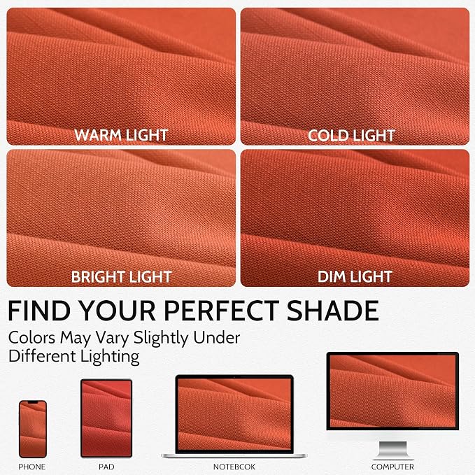 Bright Orange Curtains 63 Inches Long 2 Panel Sets - Image 4