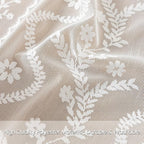 WAZZIO Boho Lace Curtains 2 Panels 63 Inches -Cute Vintage Victorian Sheer - Image 2