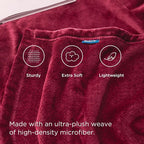 Bedsure GentleSoft Fleece Throw XL Blanket Red - Image 3