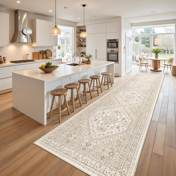 Runner Rug 2x10, Ultra-Thin Kitchen Rugs Non Slip Washable Rugs by Restydon
